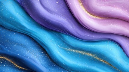 Poster - Vibrant swirling abstract background with glitter