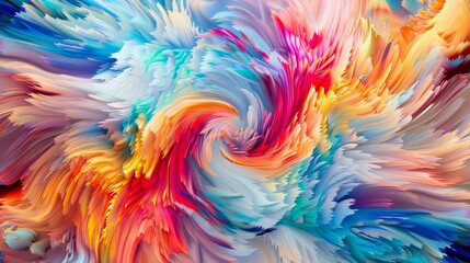 Poster - abstract colorful background with swirling colors