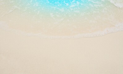 Empty beach, top view 