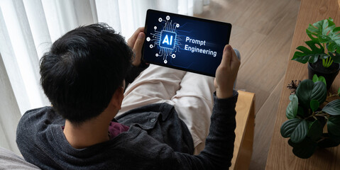 Poster - generative ai virtual assistant tools for prompt engineer and user for ease of engage artificial int