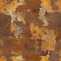 Photo of a seamless rusted brass texture, weathered look, deep rust patches