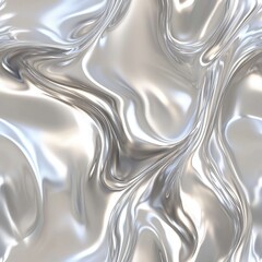 Wall Mural - Photo of a seamless smooth silver texture