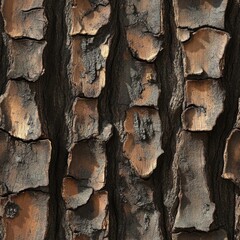 Photo of a seamless texture of hemlock bark