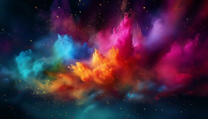 floating colour powder dust photoshop overlays sparkling glitter powder colored dust effect