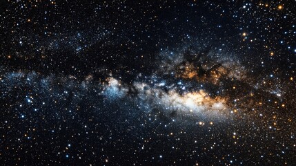 Breathtaking view of a star-filled galaxy in the night sky.