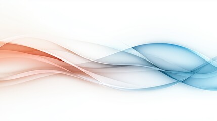 Wall Mural - Blue and red wave on a white background. The colors are vibrant and the wave is dynamic