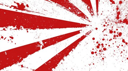 Poster - Abstract Red Breaking Excitement with Modern Sunburst Background, Featuring Bold Lines and Vibrant Colors that Evoke Energy and Dynamism, Perfect for Eye-Catching Designs and Creative Projects