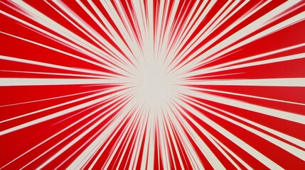 Poster - Abstract Red Breaking Excitement with Modern Sunburst Background, Featuring Bold Lines and Vibrant Colors that Evoke Energy and Dynamism, Perfect for Eye-Catching Designs and Creative Projects