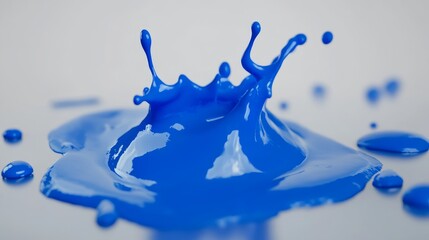 Poster - Dynamic Liquid Splash and Paint Explosion in Vivid Colors, Featuring 3D Rendered Watercolor Spilling and Fluid Movement. Perfect for Creative Abstract Art and Colorful Design Concepts