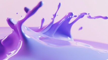 Poster - Dynamic Liquid Splash and Paint Explosion in Vivid Colors, Featuring 3D Rendered Watercolor Spilling and Fluid Movement. Perfect for Creative Abstract Art and Colorful Design Concepts