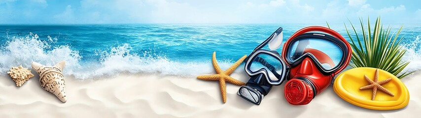 Wall Mural - Exploring the Wonders of Underwater Adventure