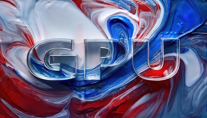 Poster - GPU Graphics Card Design Abstract Art