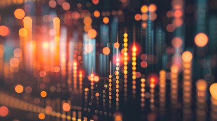 Aufkleber - colorful abstract data visualization background