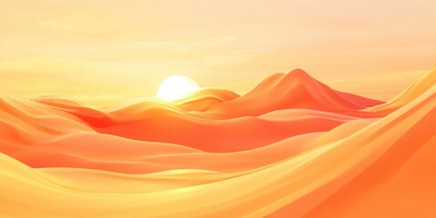 Poster - Light orange gradient background ideal for modern design projects