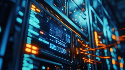 Poster - Futuristic Tech Server