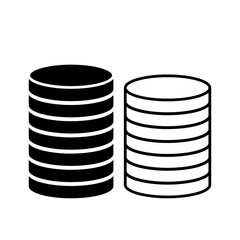 Poster - Database storage icon, Data storage symbol filled vector sign on white background..eps