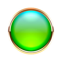 Wall Mural - glass button with a luxurious design