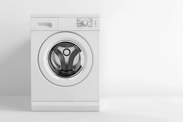 Washing machine isolated on white background.