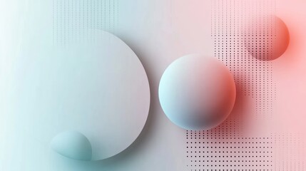 Poster - Minimalist technology background with clean, simple lines, soft gradients, and abstract geometric shapes, embodying the simplicity of modern tech design.