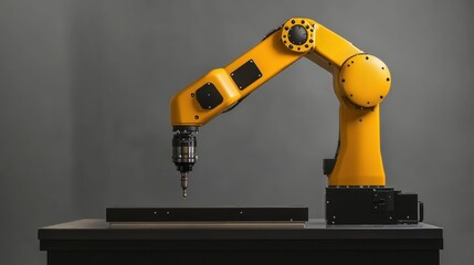 Poster - Robotic arms for precision machining, featuring highly accurate robotic arms designed for detailed tasks like machining, assembly, and electronics manufacturing, offering precision and consistency.