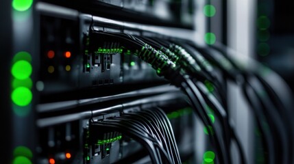 Poster - Server Rack Closeup