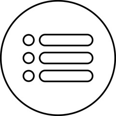 Fototapete - Hamburger web and mobile app menu line icon. Basic app ui page symbol sign. Internet navigation button for home or drop list and application drawer or more menu bar isolated on transparent background.