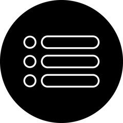 Fototapete - Hamburger web and mobile app menu line icon. Basic app ui page symbol sign. Internet navigation button for home or drop list and application drawer or more menu bar isolated on transparent background.