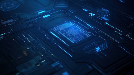 Poster - Futuristic Technology Interface