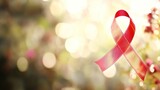 Red Ribbon Symbol of Hope and Support