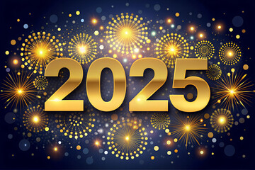 modern style, 2025 year celebration banner