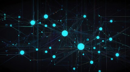 a computer generated image of a network of connected connected dots.