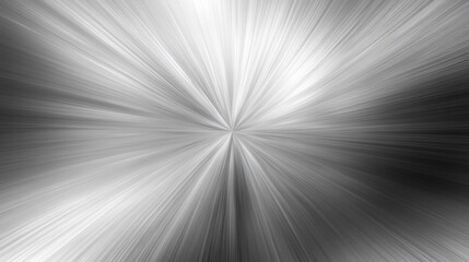 Abstract Silver Radial Burst Background