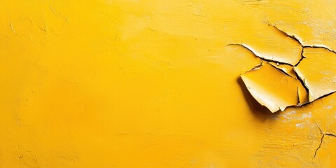Poster - A dark yellow grunge background with heavy distressing and worn-out areas, creating a rugged vibe.