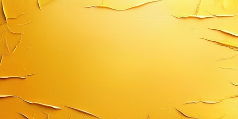 Poster - A distressed yellow grunge background with faded textures and rough edges for a vintage look.