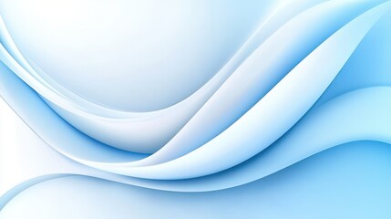 Poster - Light blue and white abstract background with gentle transitions, ideal for modern branding and web design.