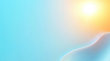 Poster - Light blue gradient background with a soft and smooth transition, calming and modern.