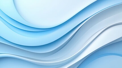 Poster - Minimal light blue wallpaper with smooth gradients, ideal for a sophisticated and sleek background.