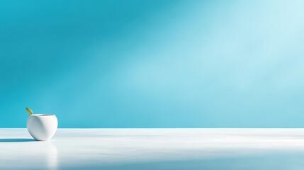 Poster - Simple light blue background, muted and minimalist, perfect for professional use.