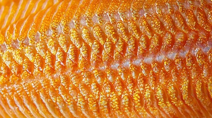 Poster - Salmon fish trout fillet texture Copy space Top view : Generative AI