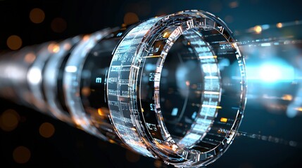 futuristic technology abstract background data circuitry digital interface