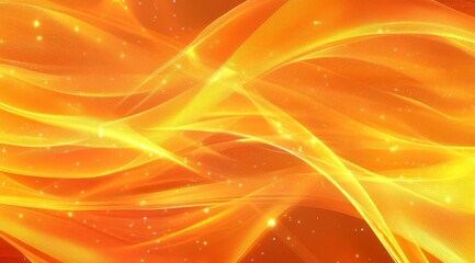 Abstract Orange and Yellow Flames