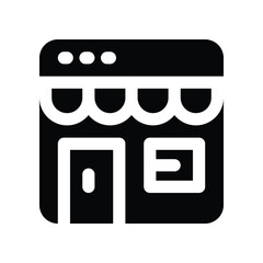 Poster - commerce icon. vector glyph icon for your website, mobile, presentation, and logo design.