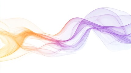 Abstract Flowing Lines in a Digital Artwork