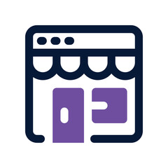 Poster - commerce icon. vector dual tone icon for your website, mobile, presentation, and logo design.
