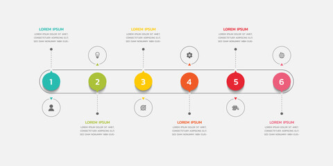 Modern infographics business template design