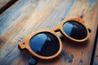 © Vlad - Wooden Sunglasses. Creative and Elegant Accessory in Black and Brown