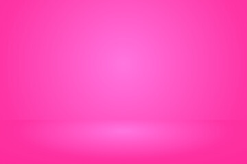 Wall Mural - empty shocking pink 3d studio background, abstract smooth soft podium wallpaper, vector illustration