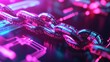 © Nongluk Tama - Blockchain protocol, neon circuits, futuristic tech, abstract setting