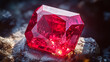 © ABX - Elegant ruby with perfect clarity glowing with intensity