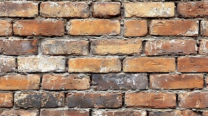 Aufkleber - Aged brick wall background Copy space : Generative AI